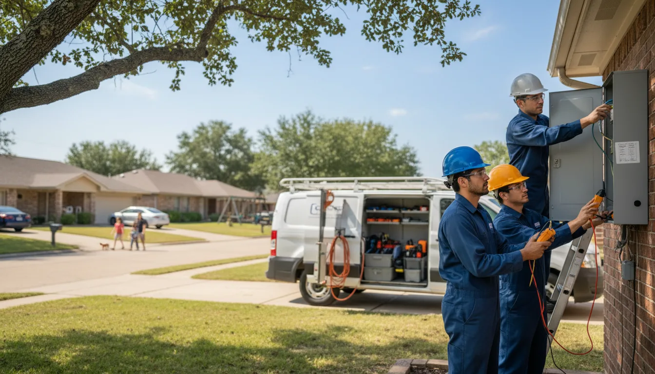 Certified electrician providing emergency electrical services in Hamburg, IA